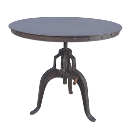 Carolina Cottage Carolina Cottage CT3636RT-IND 30 x 36 in. Mundra Industrial Adjustable Crank Table CT3636RT-IND